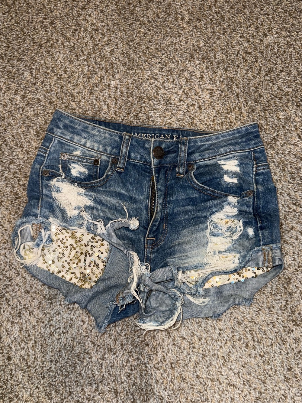 American Eagle High Rise Festival Shorts